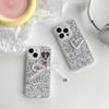 Pearl Bow Pendant Love Phone Case for IPhone16Promax Epoxy Sequins for Apple 17 Female Model