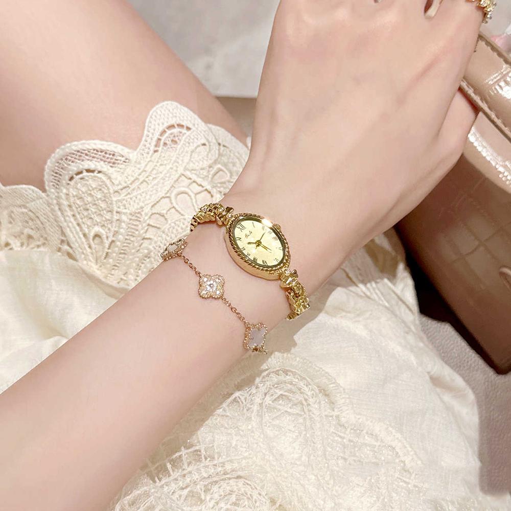 GEDI Ladies Small Gold Watch Gifts Waterproof Fashionable Wristwatch Women Elegant Quartz Vintage Woman Watches