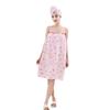 Quick-Dry Absorbent Bath Skirt & Hair Drying Cap Set