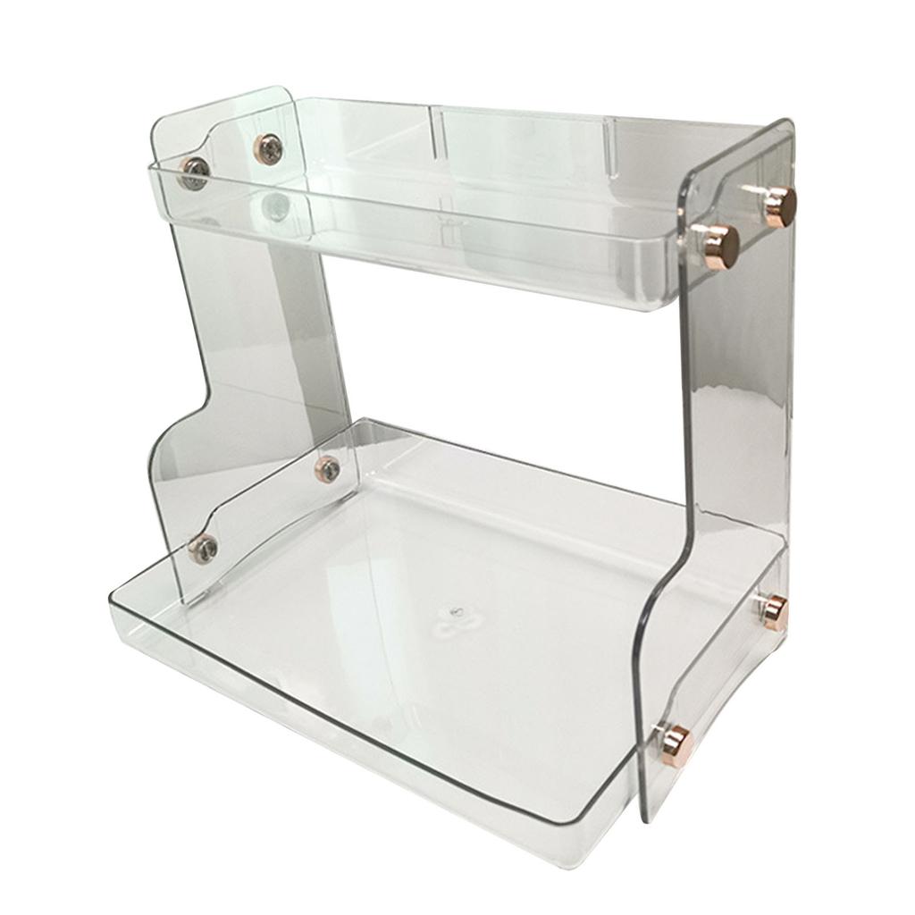 Desktop-Aufbewahrungsregal Doppelschichtig Platzsparend Multifunktionaler Schreibtischorganizer für Wohnheim Büro