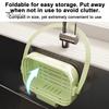 Collapsible Sink Waste Catcher Hanging Drain Basket, Foldable Stretchable Kitchen Colander, Space Saving Food Compact Storage Basket Strainer,