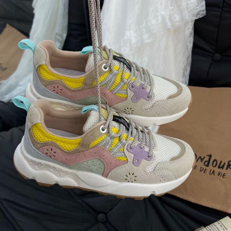 

Spring breathable popcorn men s shoes trendy casual shoes blue sports shoes men s and women s real explosive casual running shoes 40 розовый