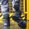 Fashion Safety Boots Men Steel Toe Work Shoes High Top Safety Work Boots Male Anti-Smash Construction Protective Footwear