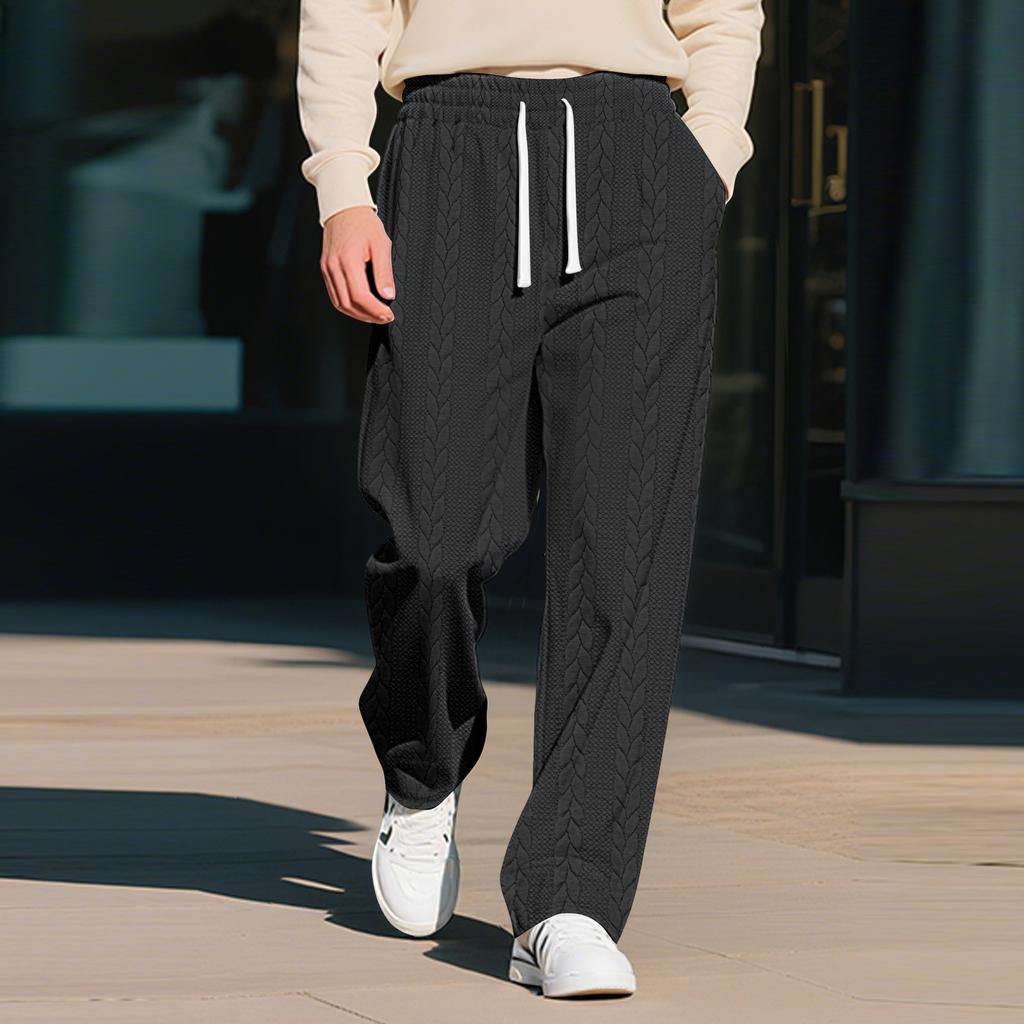 Men's Casual Sports Solid Color Pattern Drawstring Pants