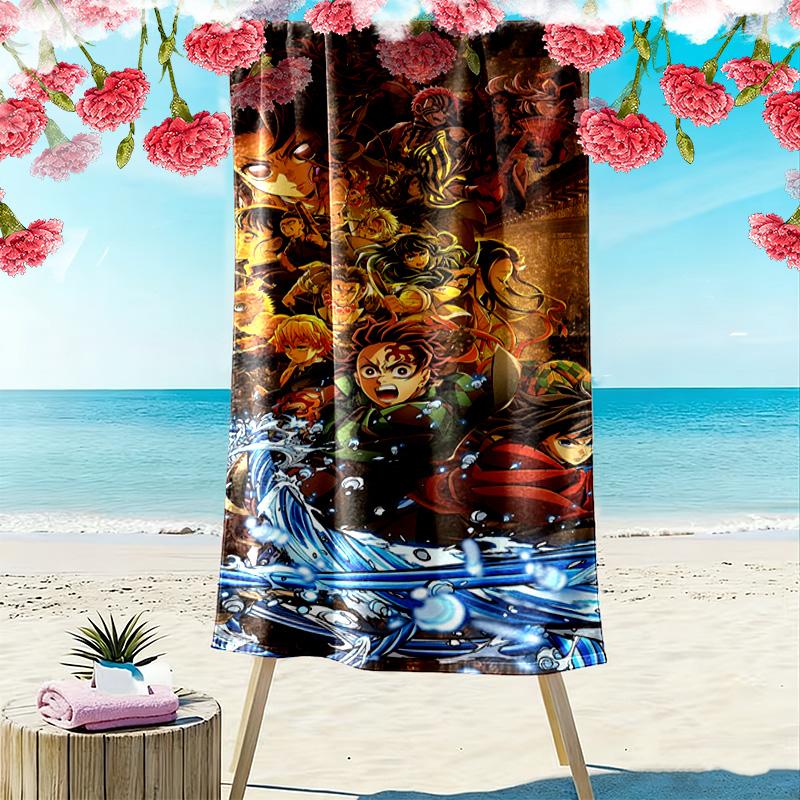 Zen Warrior Harmony Beach Towel Beach Beach Towel for Vacation Photos Seaside Quickdrying Swim Towel Outdoor Pool Towel Fashion
