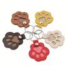 Pet Hair Keepsake Keychain with Paw Print Pendant for Dog and Cat Hair