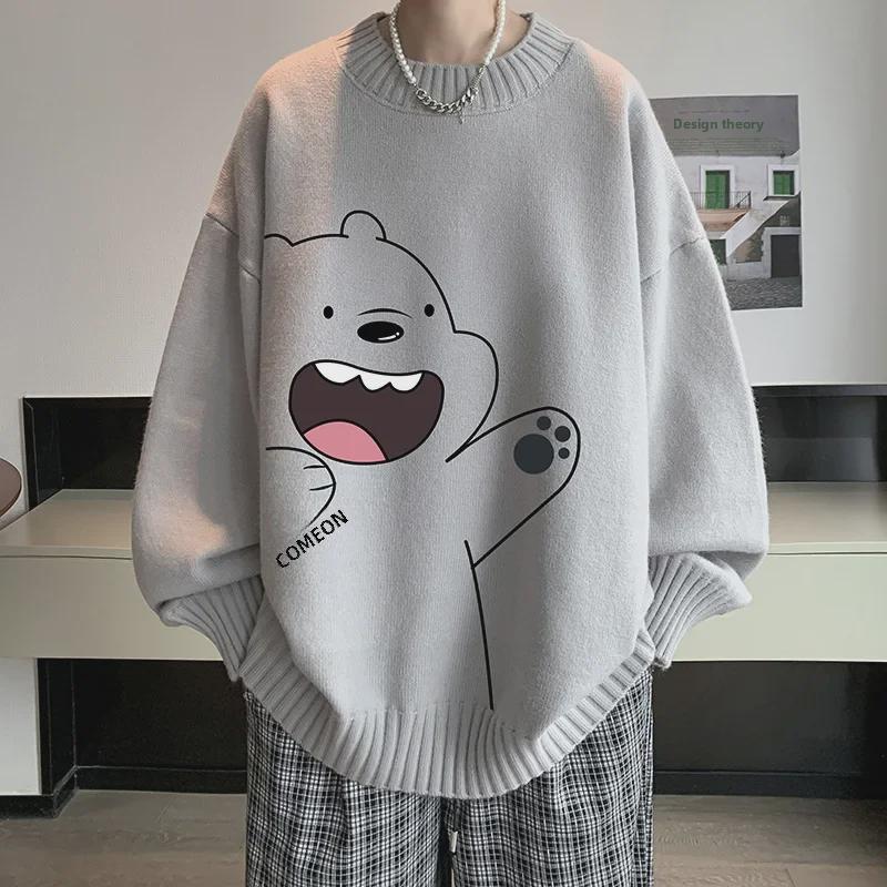 

2023 Velvet Thickened Men s Casual Sweater for Autumn/Winter 5XL