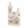 Ceramic house ornaments, Christmas ceramic candlestick house, creative white porcelain house, Christmas gift ceramic ornaments