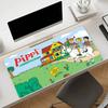 Cartoon P-Pippi Longstocking Mouse Pad Square Office Gaming Desk Mat Waterproof Non-Slip Rubber Decorative