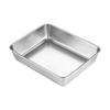 Food Grade Stainless Steel Rectangular Tray for Tiramisu or Cooked Foods