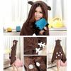 Animal Theme Cartoon Dinosaur Cape Blanket Warm Soft Flannel Hooded Blanket Cozy Comfortable Home Pajamas Gift
