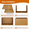 32x16x16 Corten Steel Planter Box Rustic Metal Planter with Drainage Holes Rust Weather Resistant for Patio Garden Indoor Outdo