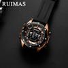Personality Roller Sports Watch Men'S Fashion Alloy Decorative Quartz Watch Silicone