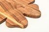 Organic Acacia Wood Chopping Cutting Butcher Block Board for Kitchen, Cheese, Meat, Vegetables, Fruit and Salad (Santa Board 14"L x 12"W)