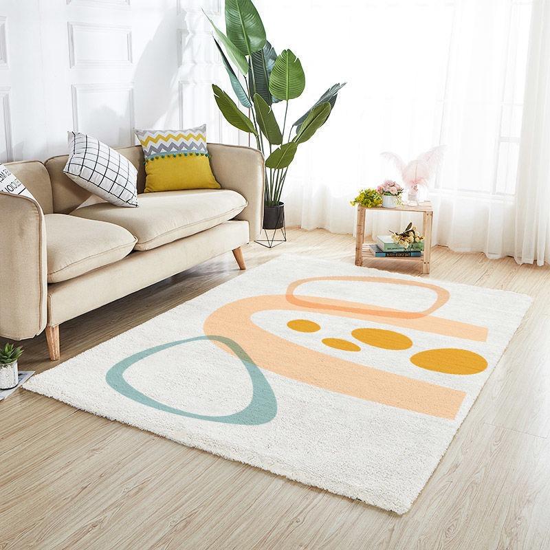 שטיח אזור שולחן קפה ספה קווים מופשטים קל לניקוי קישוט סלון שטיח לא מחליק שטיחון רצפה לבית מסדרון חדר שינה