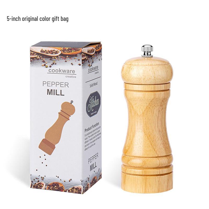 Manual Solid Wood Pepper Grinder with Ceramic Core