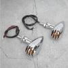 2pcs Motorcycle Retro LED Turn Signal Indicator Light with Grille Fit for Yamaha