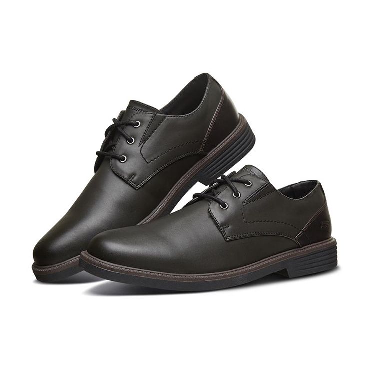 Skechers Matlo Business Casual Shoes Men sneakers Black 66438-BBK