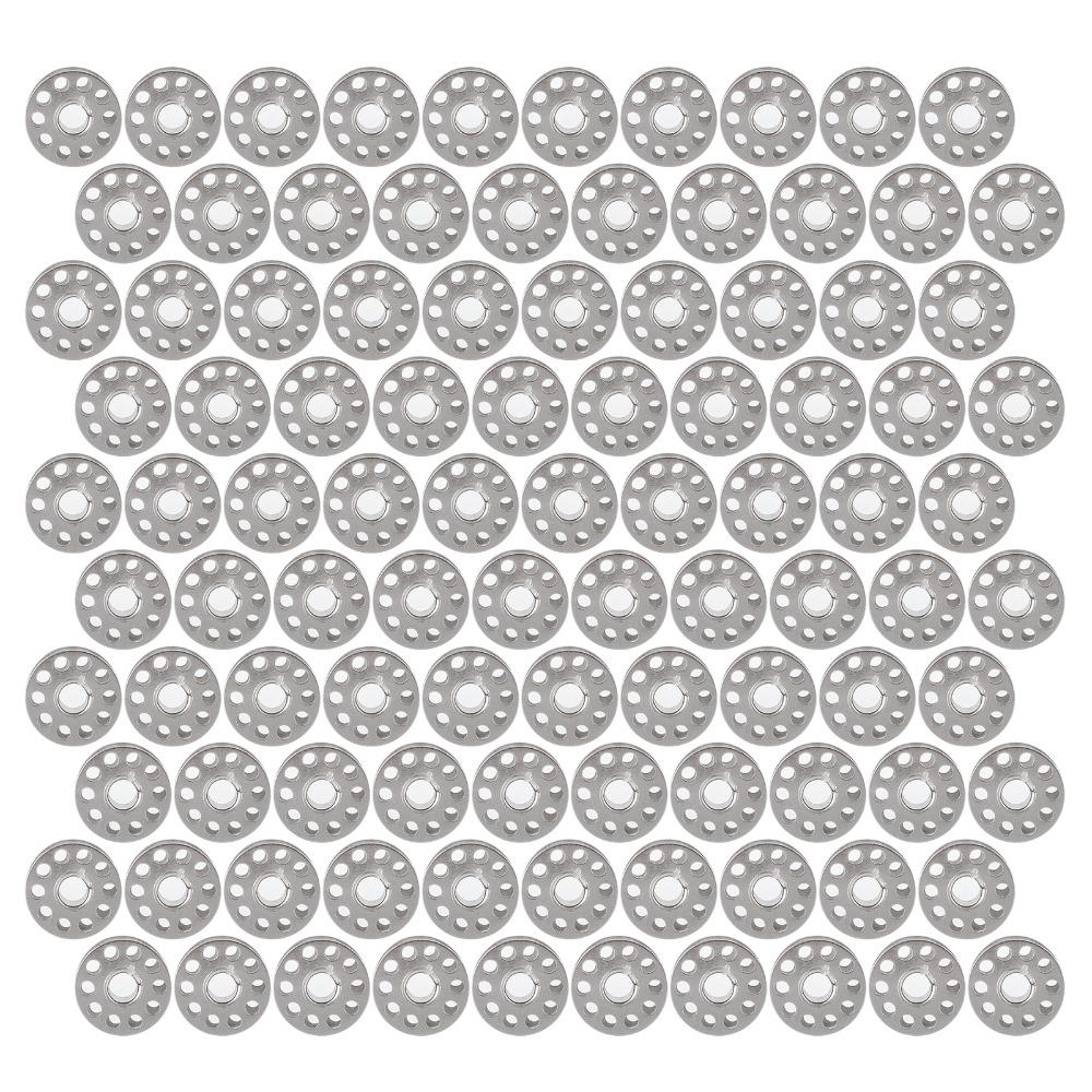 100pcs Iron Plating Sewing Machine Bobbin Household Generic Universal Bobbin Durable Metal Bobbin Home Sewing