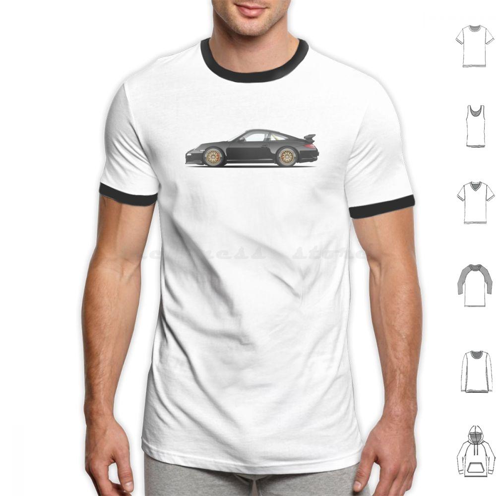 Gthree T Shirt Cotton Men Women DIY Print 997 V8 V10 V12 English Germany Japan Motor Automotive Vector Car Cars Car Art Yellow
