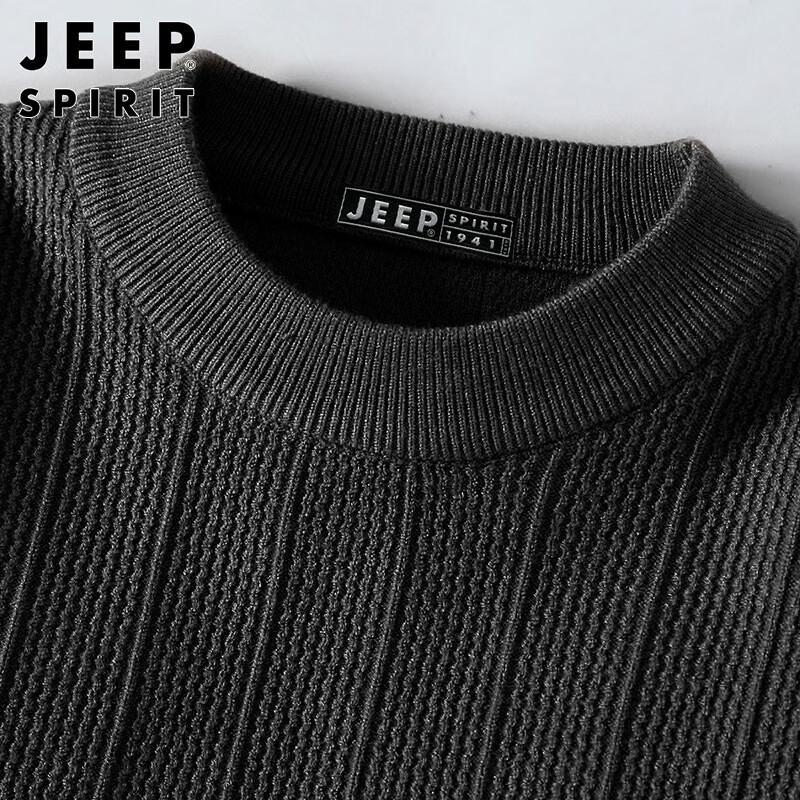 JEEP SPIRIT Men's Warm Knit Pullover