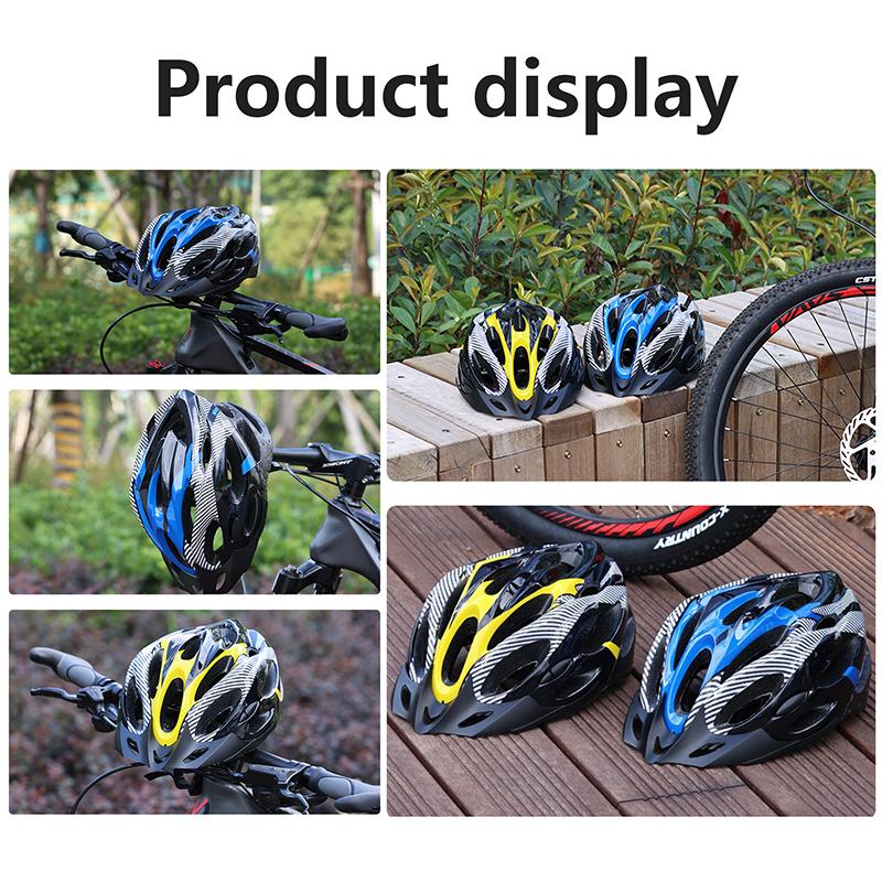 Integrierter Fahrradhelm für Damen und Herren, Fahrradhelm, Rennrad- und MTB-Sport, leicht, aerodynamisch, bequem, Sicherheitshelm fürs Fahren