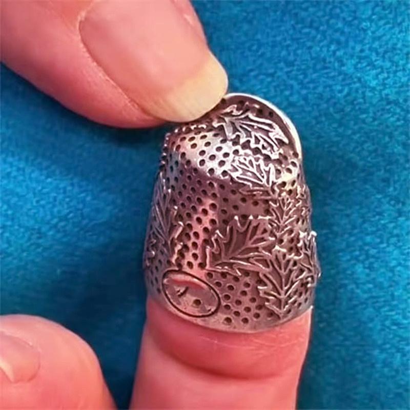Open Nail Acorn Thimble Thimbles For Hand Sewing Quilting Finger Protector Zinc Alloy Finger Thimble Shield Diy Sewing Tool