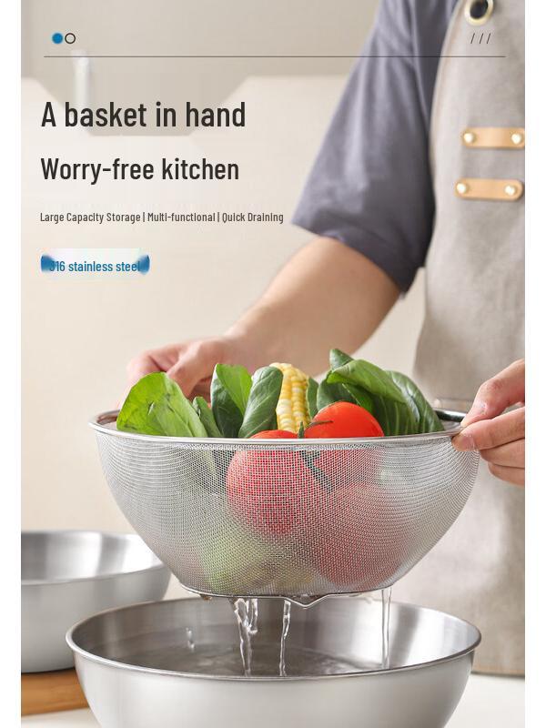 ZISIZ 316 Stainless Steel Mixing Bowl Set