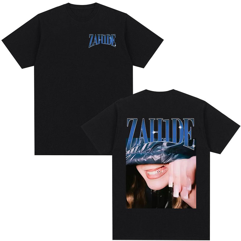 

Футболка з двостороннім принтом Zahide Merch Чоловічий Жіночий Одяг Модні Футболки Літня Бавовняна Оверсайз Футболка з круглим вирізом та коротким рукавом 3XL
