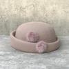British Retro Top Hat Women'S Season Dome Woolen Basin Hat Trendy Beret Elegant Thermal Hat