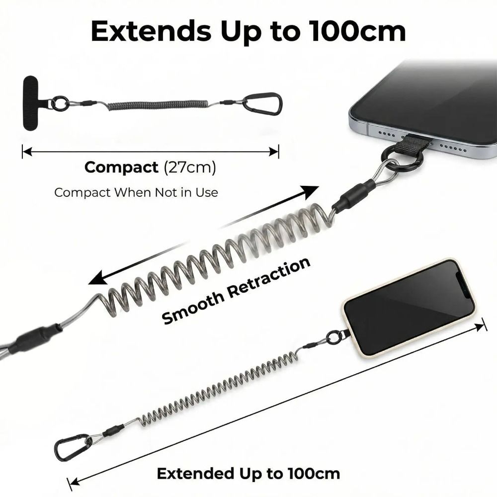 Anti-lost Phone Ropes Tangle-Free Anti-Theft Wrist Band Portable Phone Lanyard Outdoor