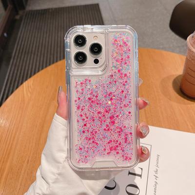 Voor IPhone14 Promax Mobiele Telefoonhoesje Drie-in-één Lichtgevende Glitter Lijm Lijmgat