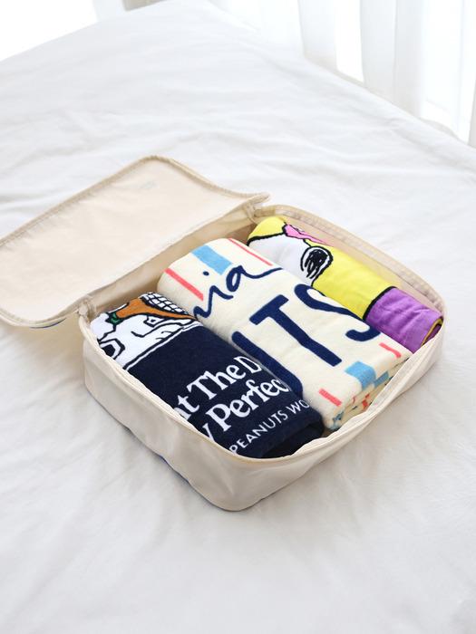 Songwol Towel Snoopy Beach Towel 3-Piece (Life + Tennis + Drive) + AYO Travel Pouch L Set Single product