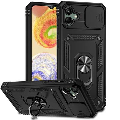 Θήκη για Samsung Galaxy A04 Θήκη για Samsung Galaxy A04 A14 A24 A34 A54 5G Με Συρόμενο Κάλυμμα Κάμερας Κάλυμμα Τηλεφώνου Αντικραδασμικό με Βάση Κάλυμμα από PC και Σιλικόνη