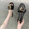 Fashion 2024 Women Open Toe Wear-resistant Office Flat Slippers Summer Anti-slip Lightweight Beach Sandals Slides Women Shoes for Women