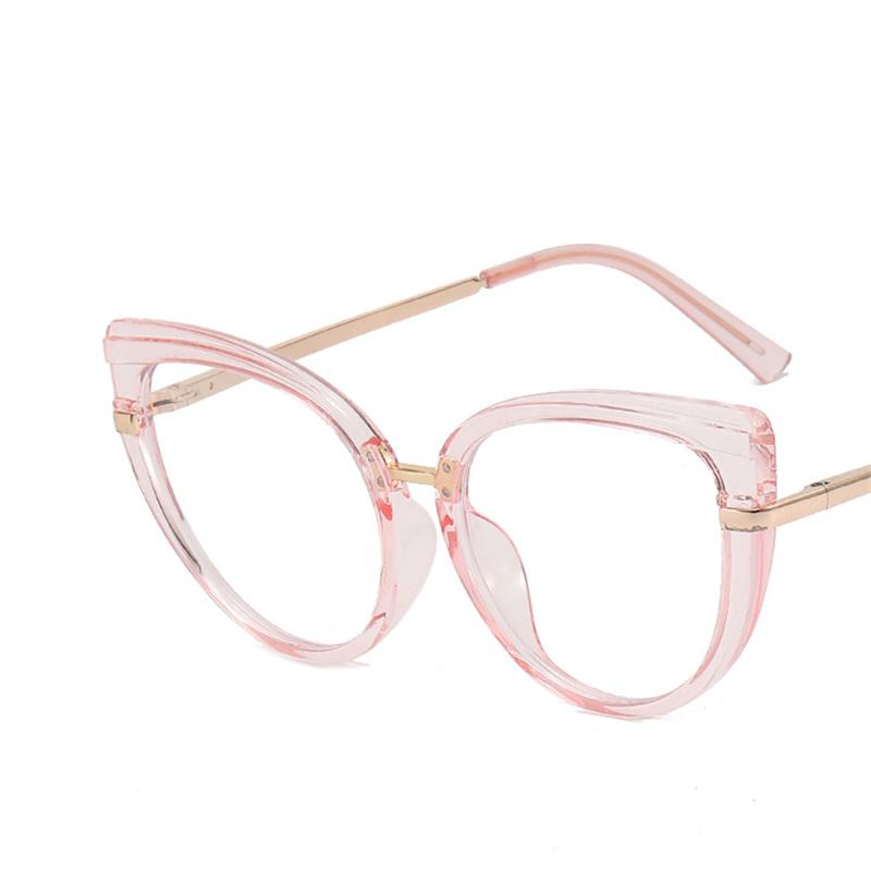 Fashion Anti Blue Light Cat Eye Glasses Frame for Women Blue Light Blocking Optical Eyewear Cateye Accessories