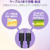 ELECOM USB Cable TypeC to TypeC PowerDelivery Compatible [Fast Charging at Max 3A] USB2.0 Certified Product 1.0m Black [Verified Compatibility with iP