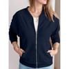2025 Women's European & American Zip-Up Sport Jacket with Pockets