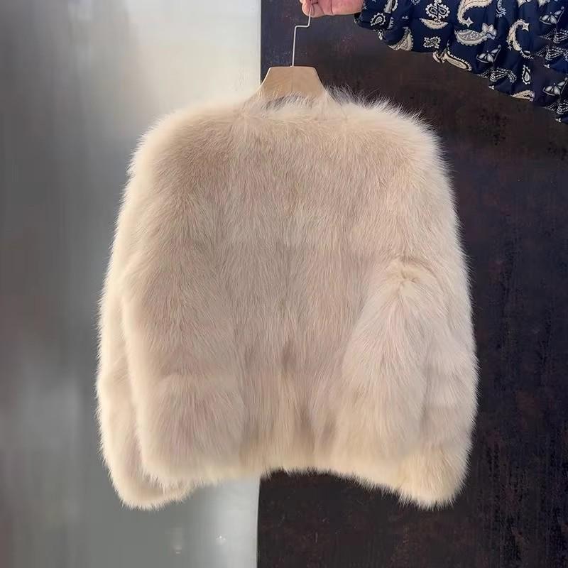 2025 Winter Fashion Fluffy Faux Fox Fur Women's Coat - Sexy, Sustainable, European & American Style