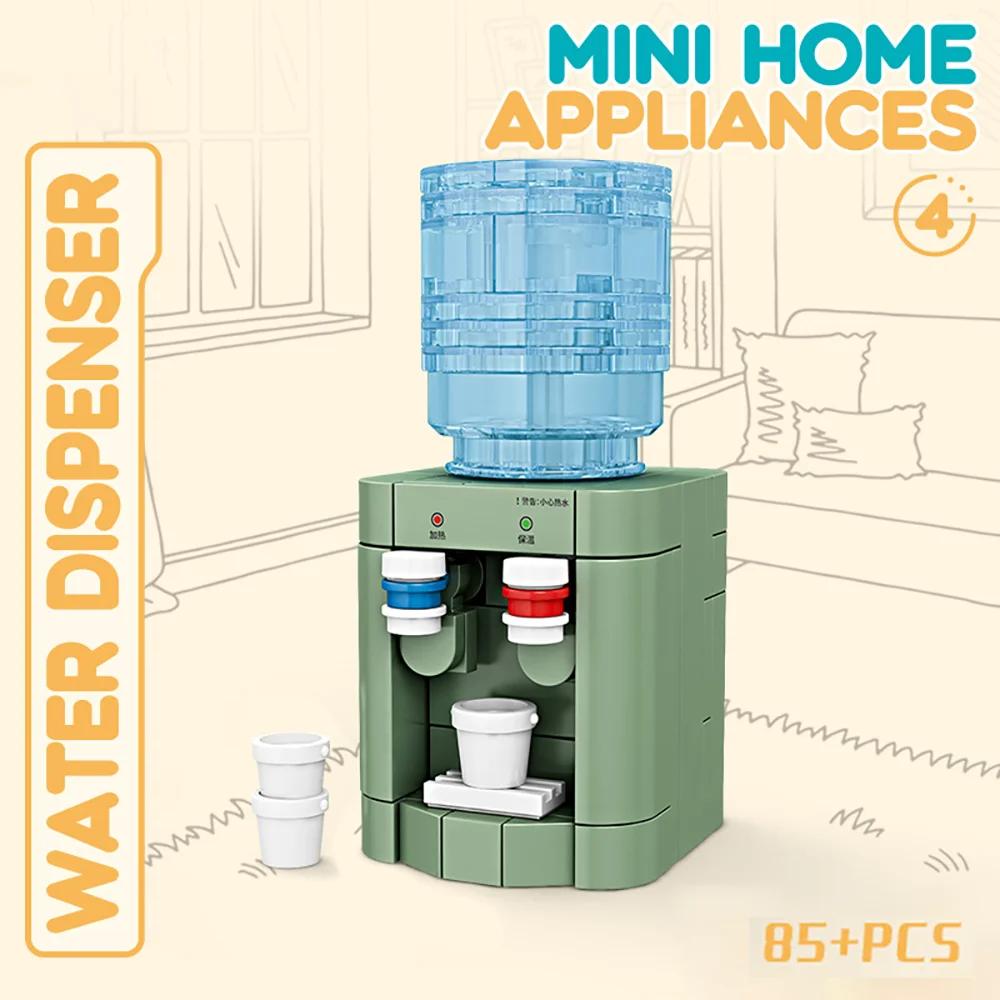 Pretend Play Home Appliance Building Blocks Kids Toys Birthday and Holiday Gift Mini Appliances Set Including Fan Computer Stove