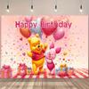 Winnie The Pooh Backdrop Kids Birthday Party Decors Photography Background Pooh Bear Friend Tiger Vinyl Backdrop Photo Studio