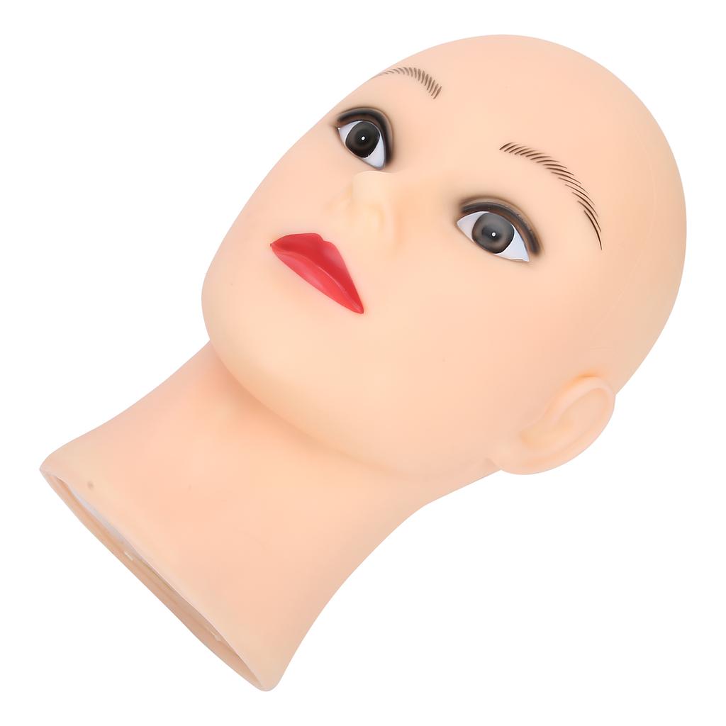Bald Mannequin Head Hats Glasses Displaying Wigs Making Practicing Manikin PVC Head Model