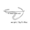 Bohemian Punk Metal Wavy Shape Open Arm Bracelet for Women Girls Fashion Geometric Cuff Bangle Armband Beach Party Jewelry Gift