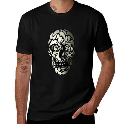 Skull 4 TShirt Basic Solid Tee for Daily Use