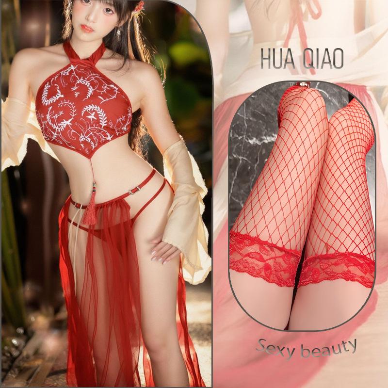 Ancient Fairy Hanfu Sexy Pure Desire Passion Pajamas Sex Products Belly Pocket Women's Sex Underwear