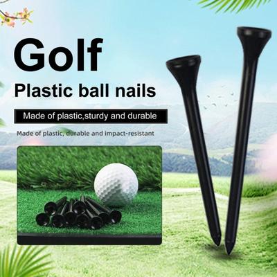 Pachet de 50 tricouri de golf profesionale tricouri de golf negru din plastic tricouri de golf înalte, vrac