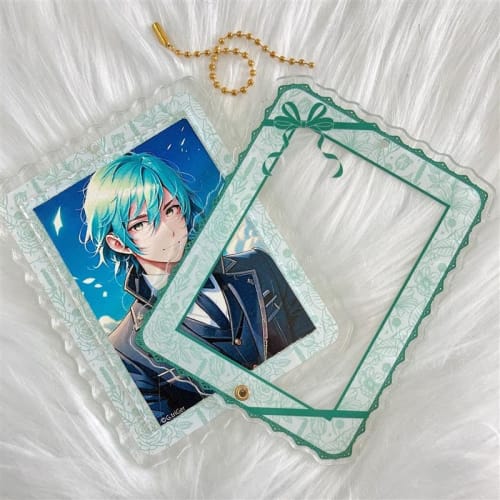 Acrylic Frame [Floral Pattern] for Otaku Activities, Small Item Storage, Acrylic Stand Case, Anime Otaku, Anime Goods Storage, Display, G.Trigger, Gre