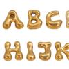5 Stück Edelstahl 18K PVD-beschichtet A bis Z Englische Buchstaben Anhänger DIY Wasserdichter Schmuck Geschenk Handgefertigtes DIY Zubehör