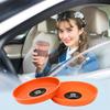 2-Piece Set of 3D Round Car Coasters for Vellfire, Cup Mats for Car Drink Holders, Compatible with 40 Series, 30 Series, and 20 Series Vehicles.