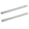 2pcs 30 cm / 12 Inch Stainless Steel Ruler Metric & Inch Scale Metal Ruler  For Drafting